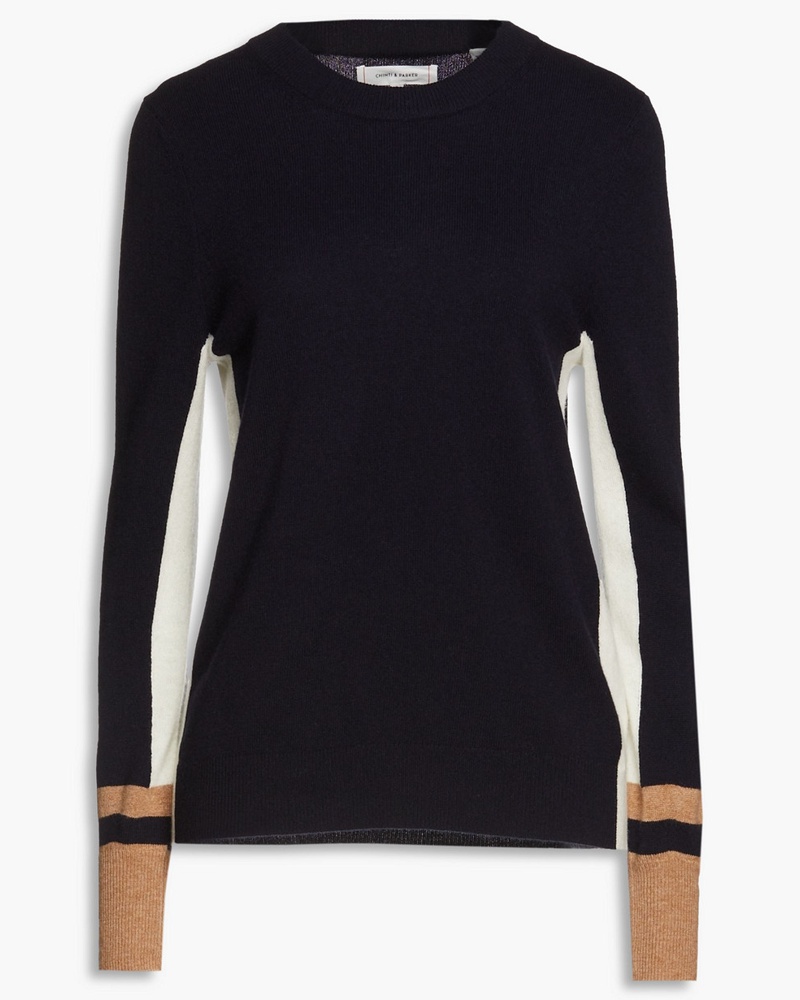Chinti & Parker Damen Pullover aus einer Woll-Kaschmirmischung inColour-Block-Optik