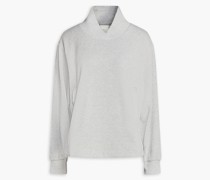 Ellington Sweatshirt aus einer gerippten Baumwollmischung mit Satinbesatz