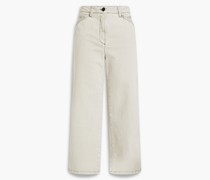 Halbhohe Jeans mit geradem Bein