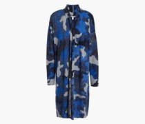 Cardigan aus Kaschmir mit Camouflagemuster