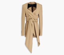 Joshua drapierter Blazer aus Grain de Poudre aus einer Woll-Seidenmischung