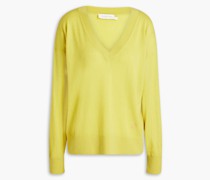 Kaschmirpullover mit Stickereien 00
