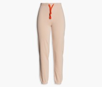 Karottenhose aus Baumwollfrottee mit Print S