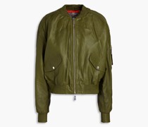 Bomberjacke aus Leder