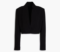 Cropped Blazer aus Crêpe