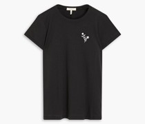 Carly T-Shirt aus Baumwoll-Jersey mit Stickereien