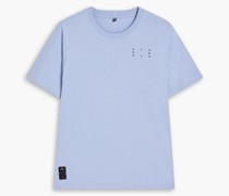 T-Shirt aus Baumwoll-Jersey mit Print und Applikationen