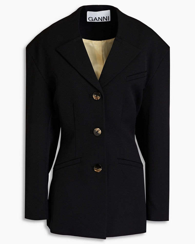 Ganni Damen Blazer aus Twill