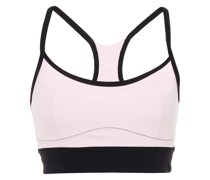 Soleil zweifarbiger Sport-BH aus Stretch-Material mit Print und Cut-outs