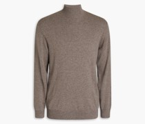 Melierter Rollkragenpullover aus Kaschmir S