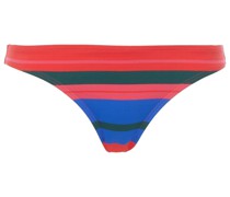 Halbhohes Bikini-Höschen mit Streifen