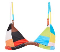 Triangel-Bikini-Oberteil inColour-Block-Optik