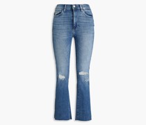 Bridget hoch sitzende Bootcut-Jeans inDistressed-Optik 26