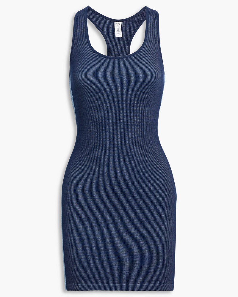 The Upside Damen Raf gestreiftes Minikleid aus Rippstrick