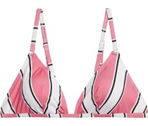 The Lulu Triangel-Bikini-Oberteil mit Streifen