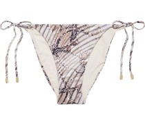 Awakening tief sitzendes Bikini-Höschen mit Schlangenprint