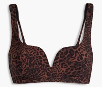 Bikini-Oberteil mit Leopardenprint