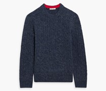 Pullover aus einer gebürsteten Merinowollmischung