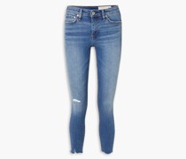 Cate halbhohe Cropped Skinny Jeans inDistressed-Optik 24