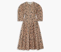 Lucille Kleid aus Baumwollpopeline mit floralem Print