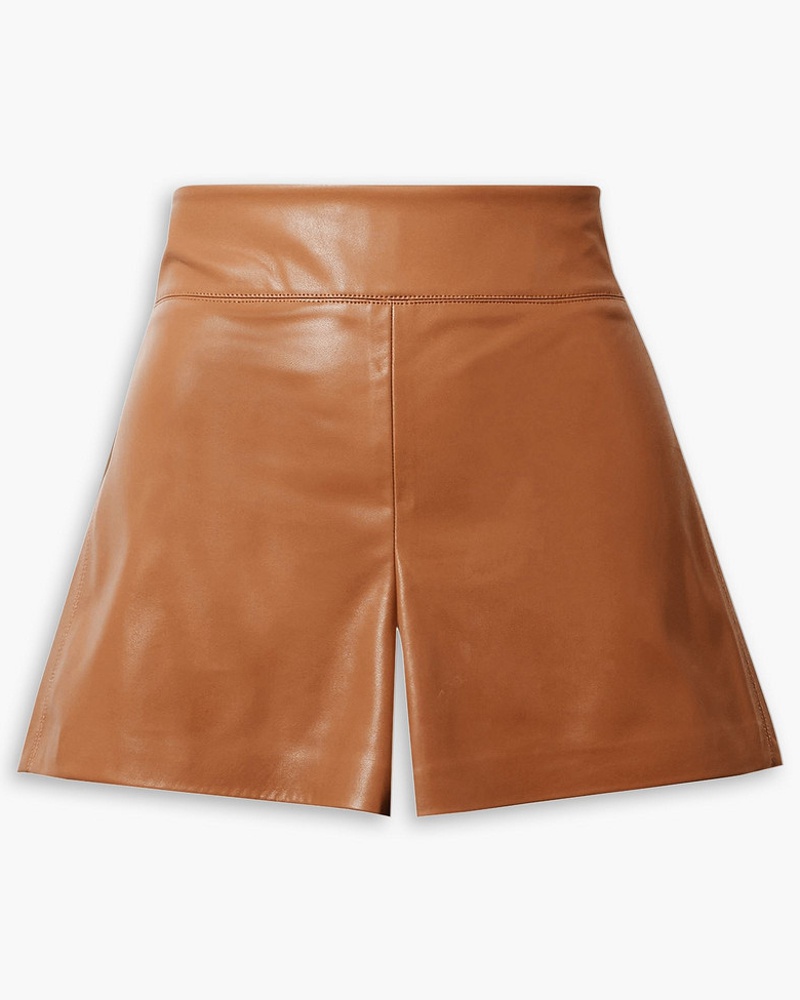 Alice + Olivia Damen Alice OliviaDonald Shorts aus Stretch-Kunstleder