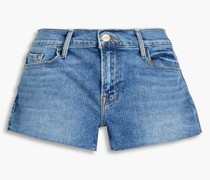 Le Cut Off Jeansshorts mit Fransen 27