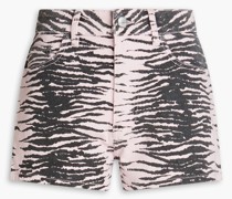 Jeansshorts mit Tigerprint 24