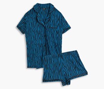 Bella Pyjama aus Jersey aus einer Pima-Baumwoll-Modalmischung mit Zebraprint