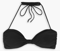 Neckholder-Bikini-Oberteil mit Twist-Detail an der Vorderseite