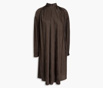 Gita gerafftes Minikleid aus floralem Jacquard/S