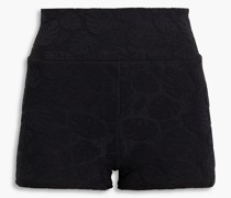 Shorts aus Stretch-Jacquard
