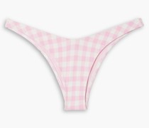 Maryine tief sitzendes Bikini-Höschen mit Gingham-Karo