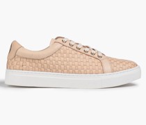 Sneakers aus geflochtenem Leder