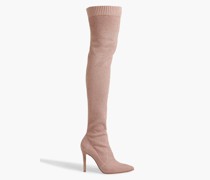 Fiona Overknees aus Bouclé-Strick