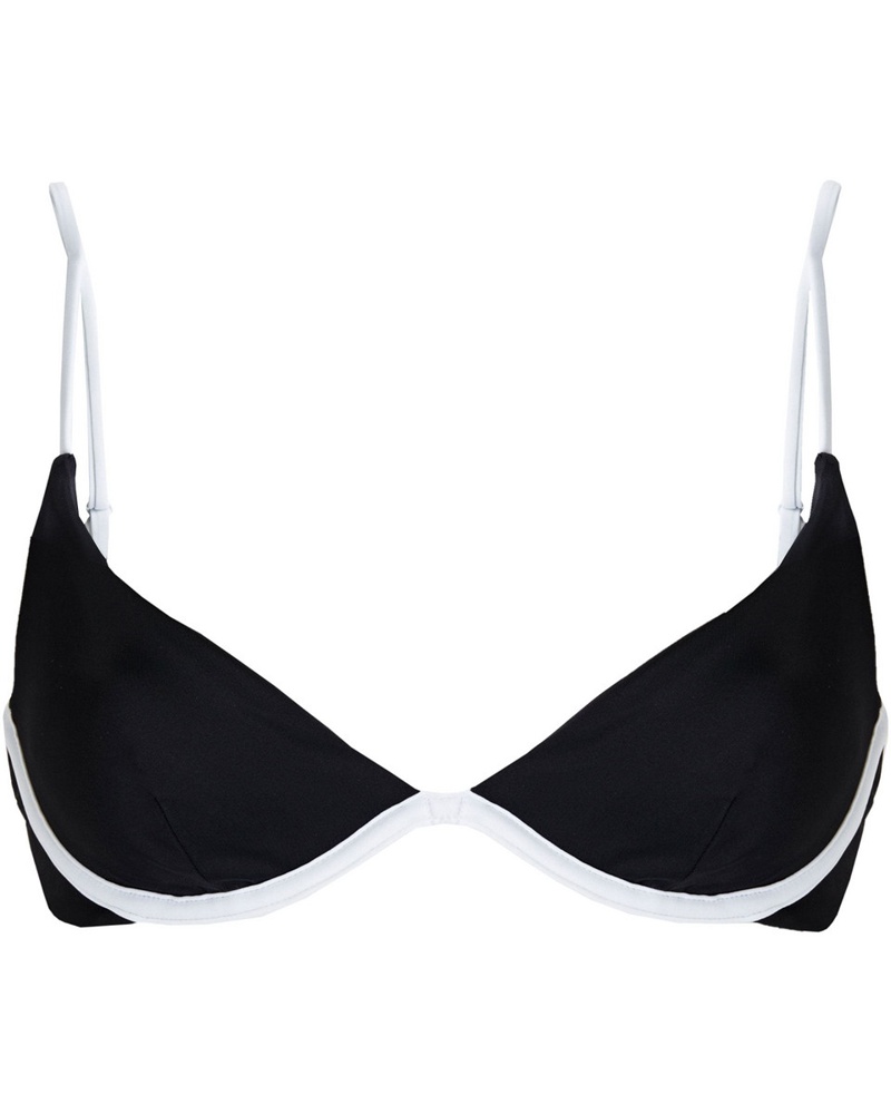 Onia Damen Helena zweifarbiges Bikini-Oberteil mit Bügel L