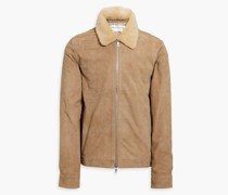 Otto Jacke aus Veloursleder mit Shearling-Besatz