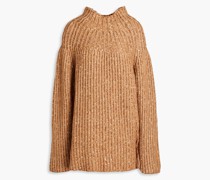 Atuna Rollkragenpullover aus einer gerippten Merinowollmischung