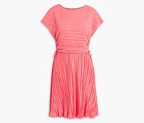 Minikleid aus plissiertem Satin
