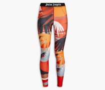 Women's Leggings With Contrasting Side Bands by Palm Angels