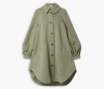Oversized-Mantel aus Woll-Tweed
