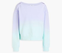 Sweatshirt aus Baumwoll-Jersey mit Farbverlauf und Schnürung M
