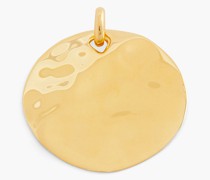 Anhänger aus gehämmertem 18 KT. Gold-Vermeil