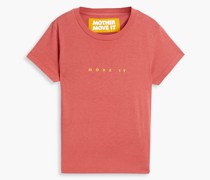 T-hirt au Baumwoll-Jerey mit Print