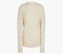 Naroa geraffter Pullover aus Merinowolle