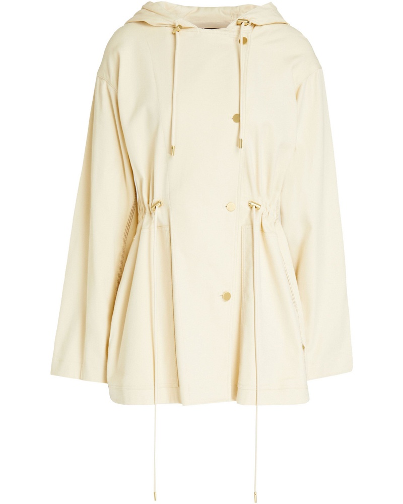 Theory Damen Kapuzenjacke aus Twill aus einer Baumwollmischung M
