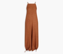 Jumpsuit aus Leinen-Canvas