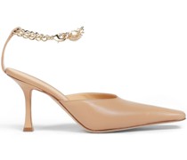 Lucrezia Pumps aus Leder mit Kettenverzierung