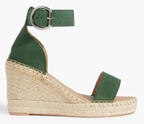 Gaby Espadrille-Wedges aus Veloursleder