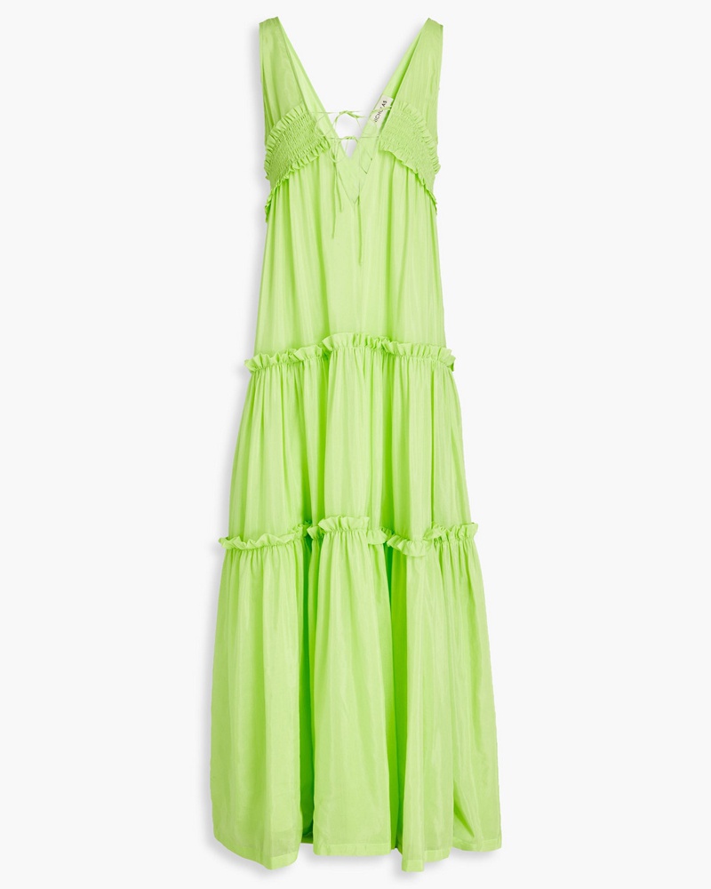 NICHOLAS Damen Myla gestuftes Maxikleid aus einer Baumwoll-Seidenmischung NICHOLAS Damen Myla gestuftes Maxikleid aus einer Baumwoll-Seidenmischung