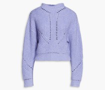 Gerippter Pullover aus einer Woll-Kaschmirmischung